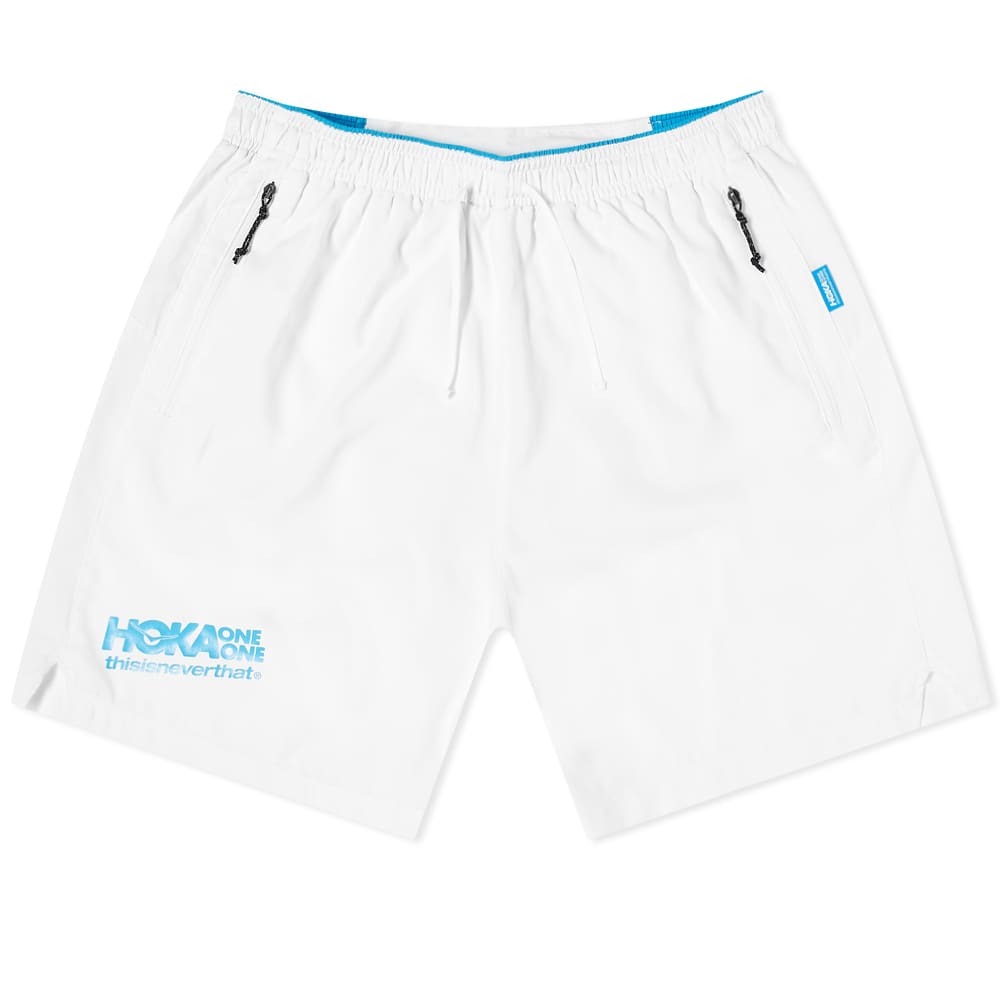 Hoka One One Thisisneverthat X Performance 6 - Women Shorts - White,Australia BPR-265138